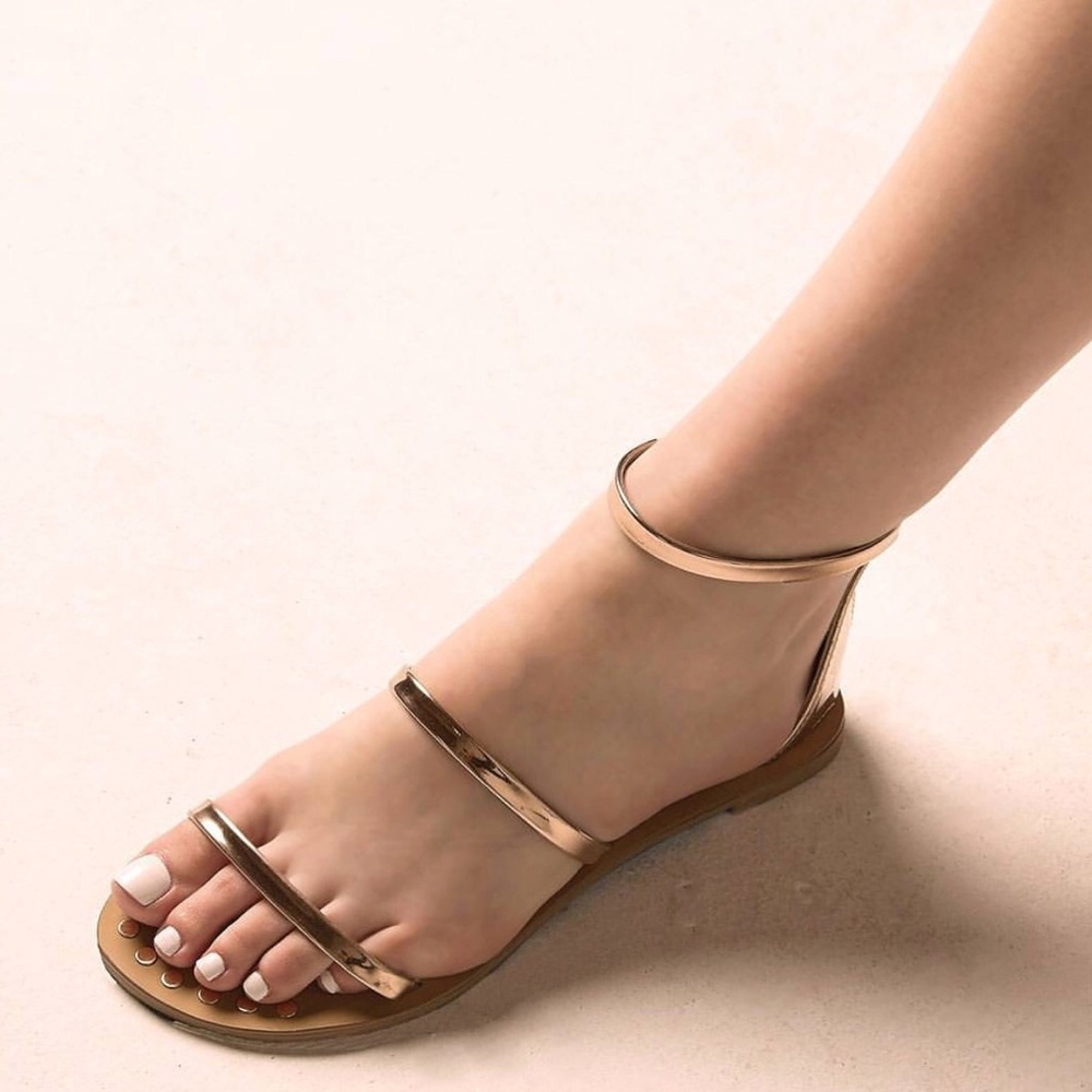Gladiator Sandal - Rose Gold